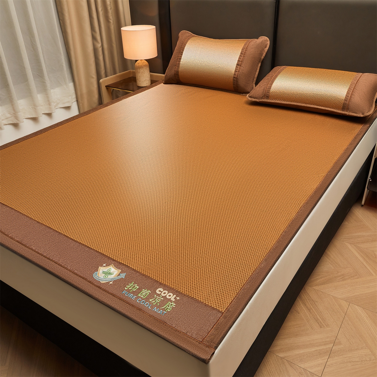 91家纺网 家纺一手货源 找家纺 （总）绒艺席业 2026新款A类双面冰藤抑菌凉席