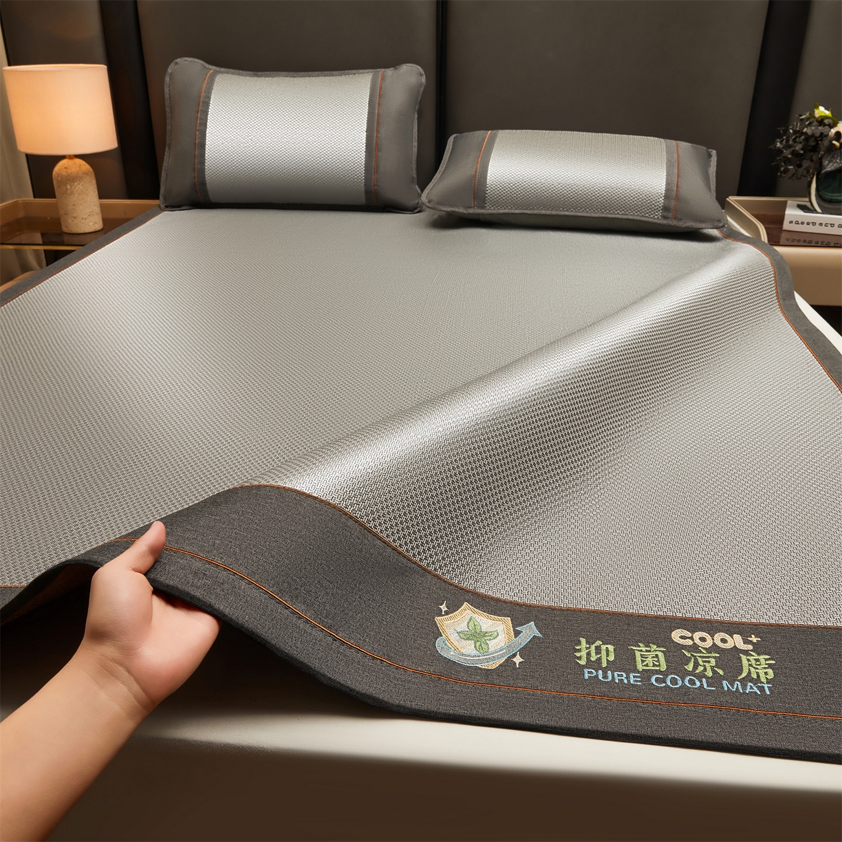 91家纺网 家纺一手货源 找家纺 （总）绒艺席业 2026新款A类双面冰藤抑菌凉席