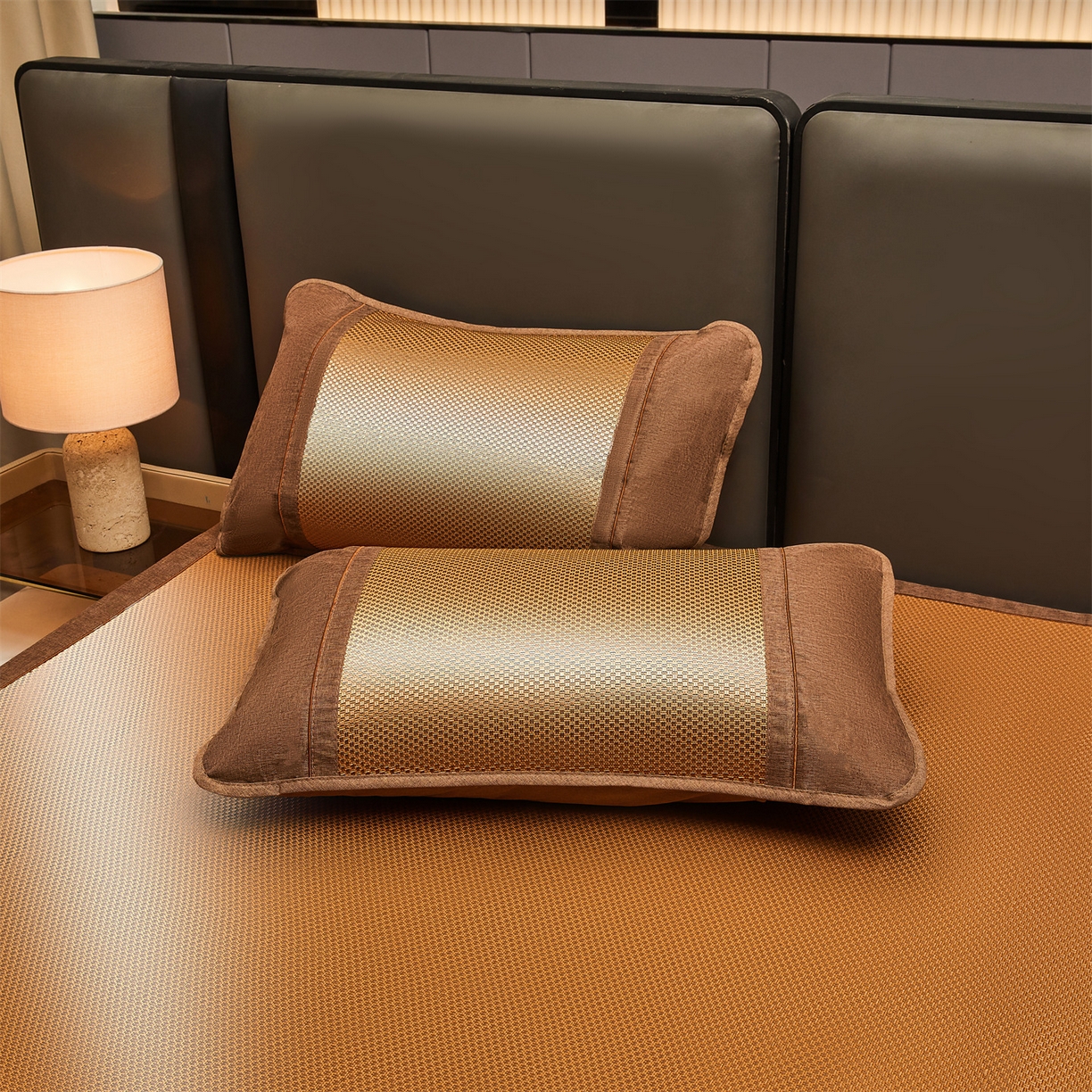 91家纺网 家纺一手货源 找家纺 （总）绒艺席业 2026新款A类双面冰藤抑菌凉席