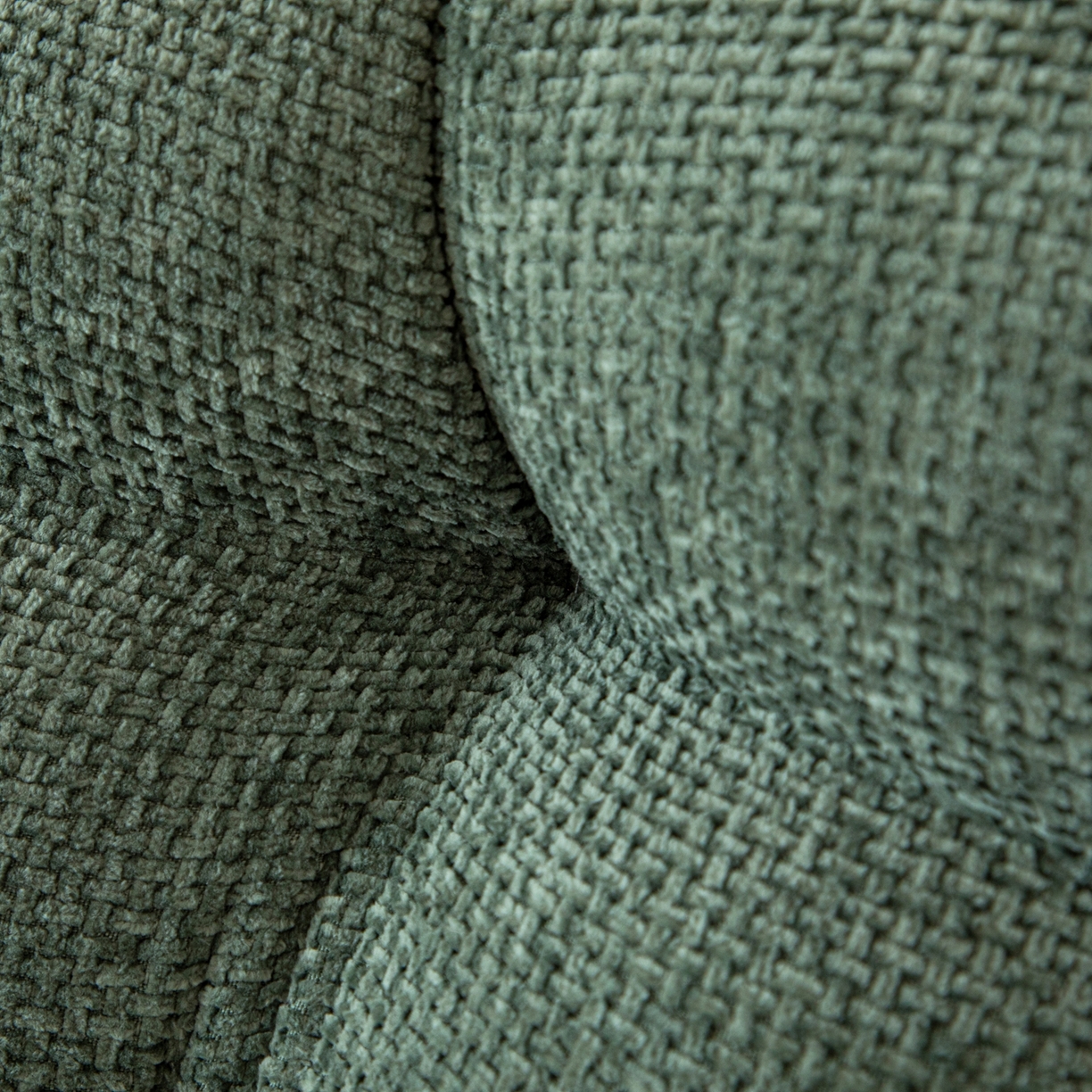 91家纺网 家纺一手货源 找家纺 沐沐家纺 2026新款简约十字绒床头靠背 墨绿