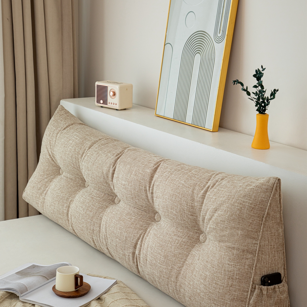 91家纺网 家纺一手货源 找家纺 （总）沐沐家纺 2026新款棉麻三角大靠背