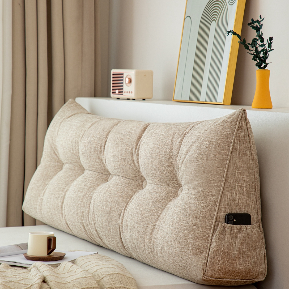 91家纺网 家纺一手货源 找家纺 （总）沐沐家纺 2026新款棉麻三角大靠背