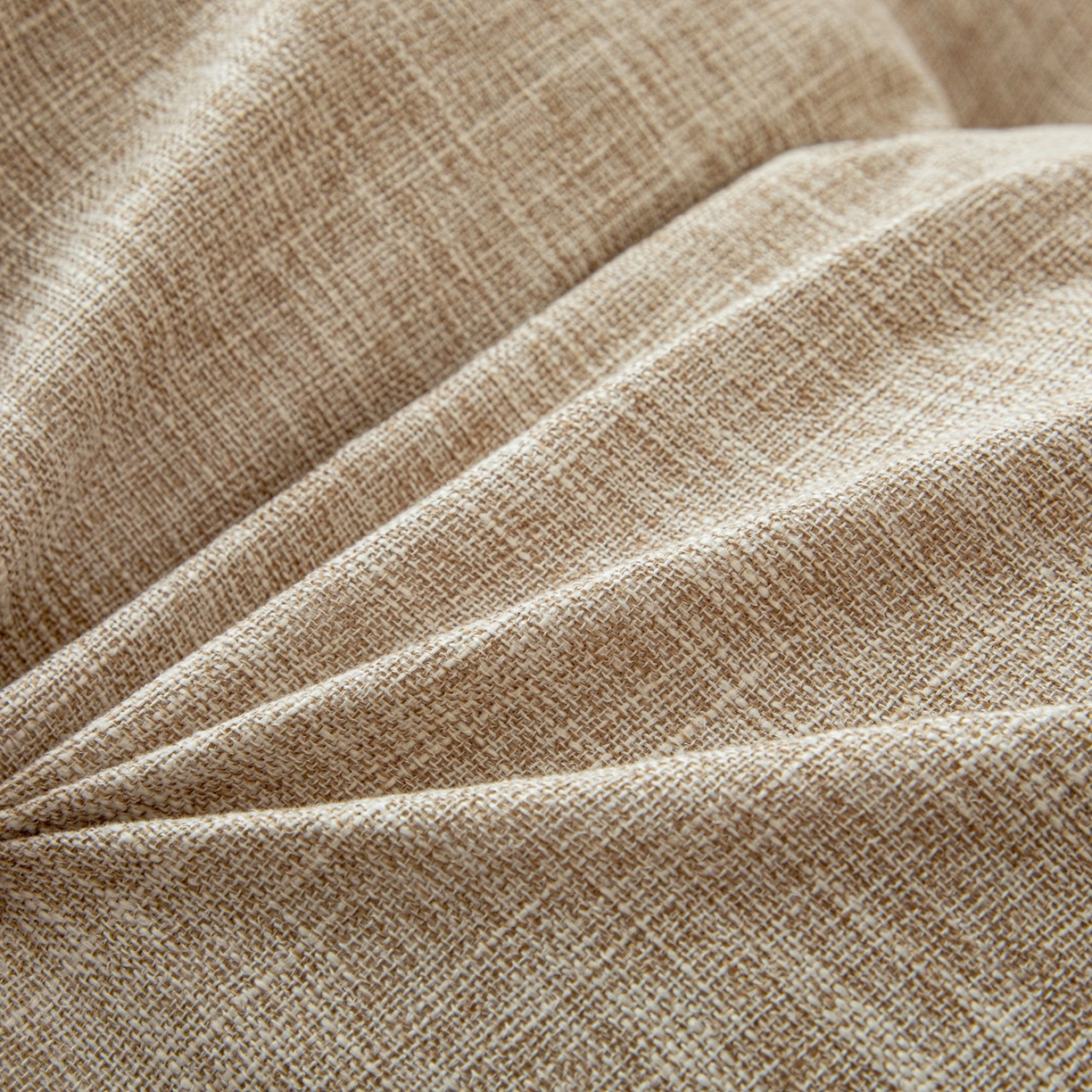 91家纺网 家纺一手货源 找家纺 沐沐家纺 2026新款棉麻三角大靠背 浅卡其色