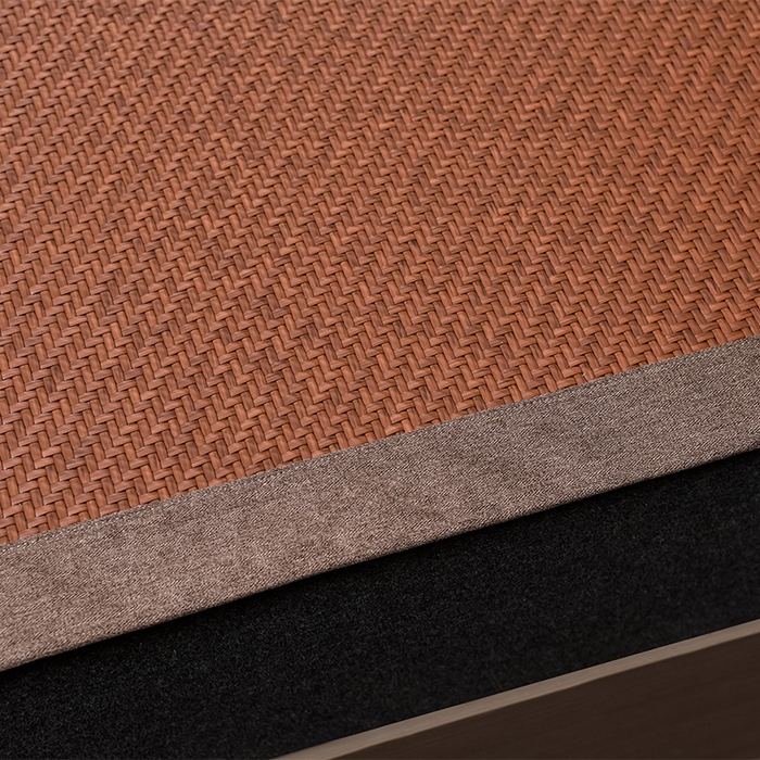 91家纺网 家纺一手货源 找家纺 （总）小牛席业 2026新款PE冷感霸王藤系列（雪山刺绣款）凉席藤席冰藤席冰丝席草席竹席乳胶席凉感豆豆席