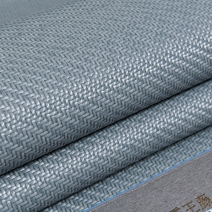 91家纺网 家纺一手货源 找家纺 小牛席业 2026新款PE冷感霸王藤系列（雪山刺绣款）凉席藤席冰藤席冰丝席草席竹席乳胶席凉感豆豆席 蓝色