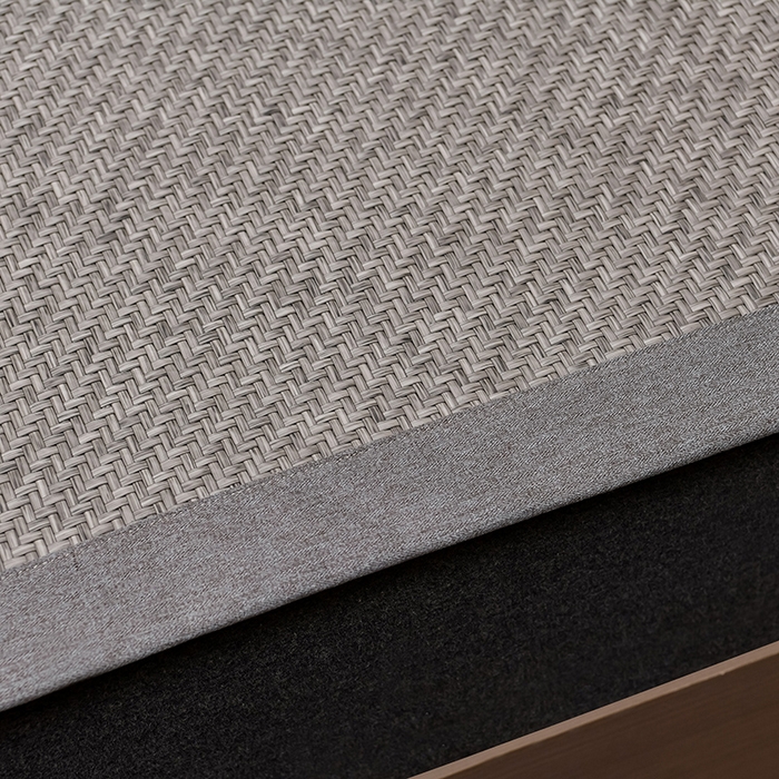 91家纺网 家纺一手货源 找家纺 小牛席业 2026新款PE冷感霸王藤系列（雪山刺绣款）凉席藤席冰藤席冰丝席草席竹席乳胶席凉感豆豆席 灰色