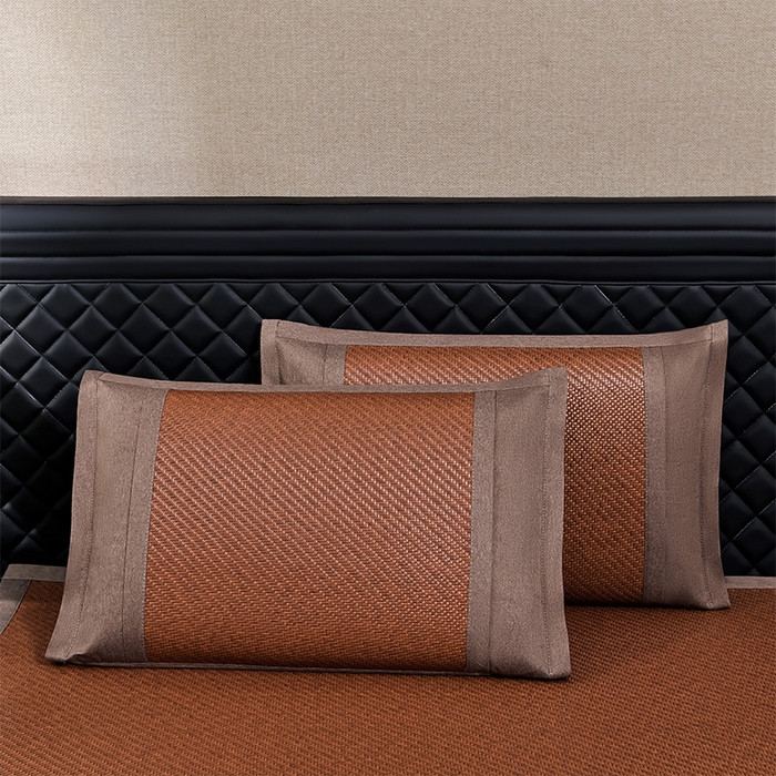 91家纺网 家纺一手货源 找家纺 （总）小牛席业 2026新款PE冷感霸王藤系列（雪山刺绣款）凉席藤席冰藤席冰丝席草席竹席乳胶席凉感豆豆席