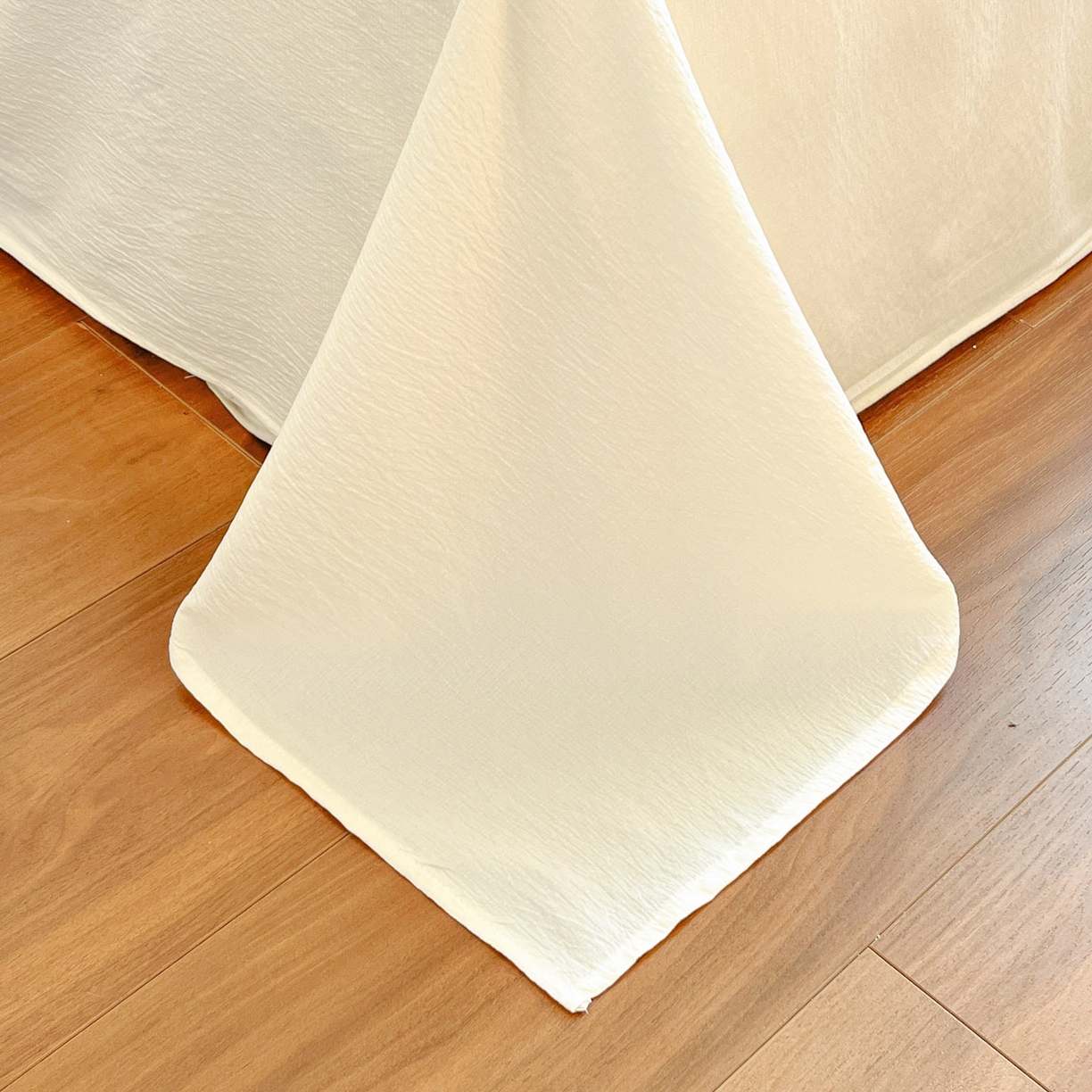 91家纺网 家纺一手货源 找家纺 川悦生活 2026新款双层纱木棉夏被四件套 海盐小咪