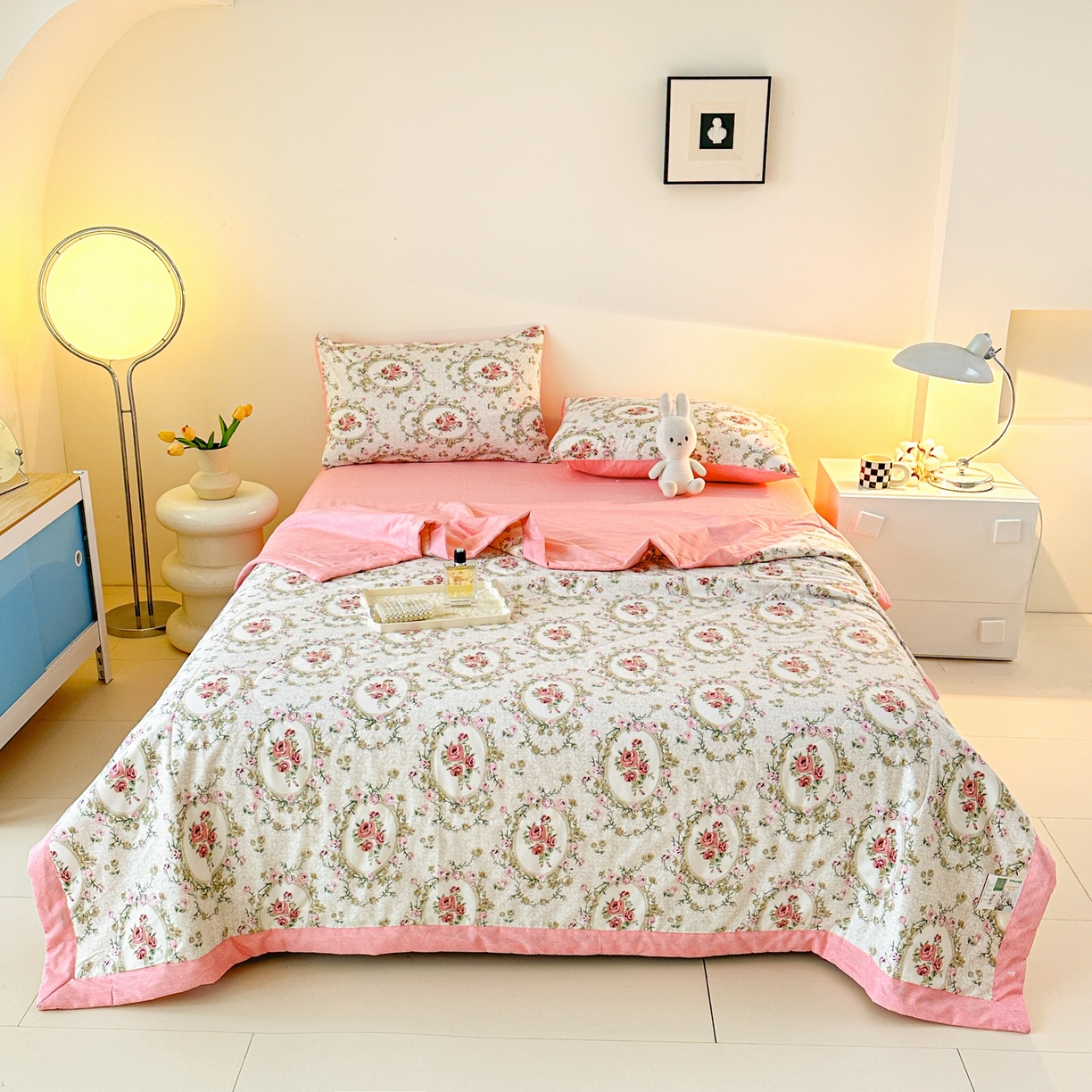 91家纺网 家纺一手货源 找家纺 首选家纺 2026春夏新款100%全棉纯棉棉花夏被夏凉被空调被 艾维斯