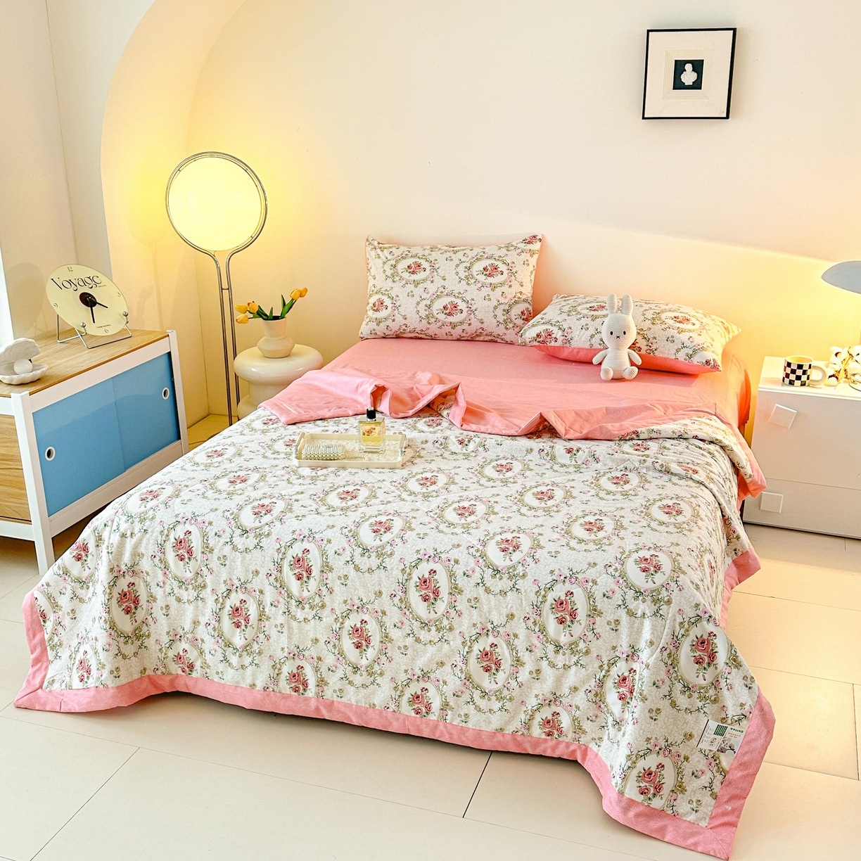 91家纺网 家纺一手货源 找家纺 首选家纺 2026春夏新款100%全棉纯棉棉花夏被夏凉被空调被 艾维斯