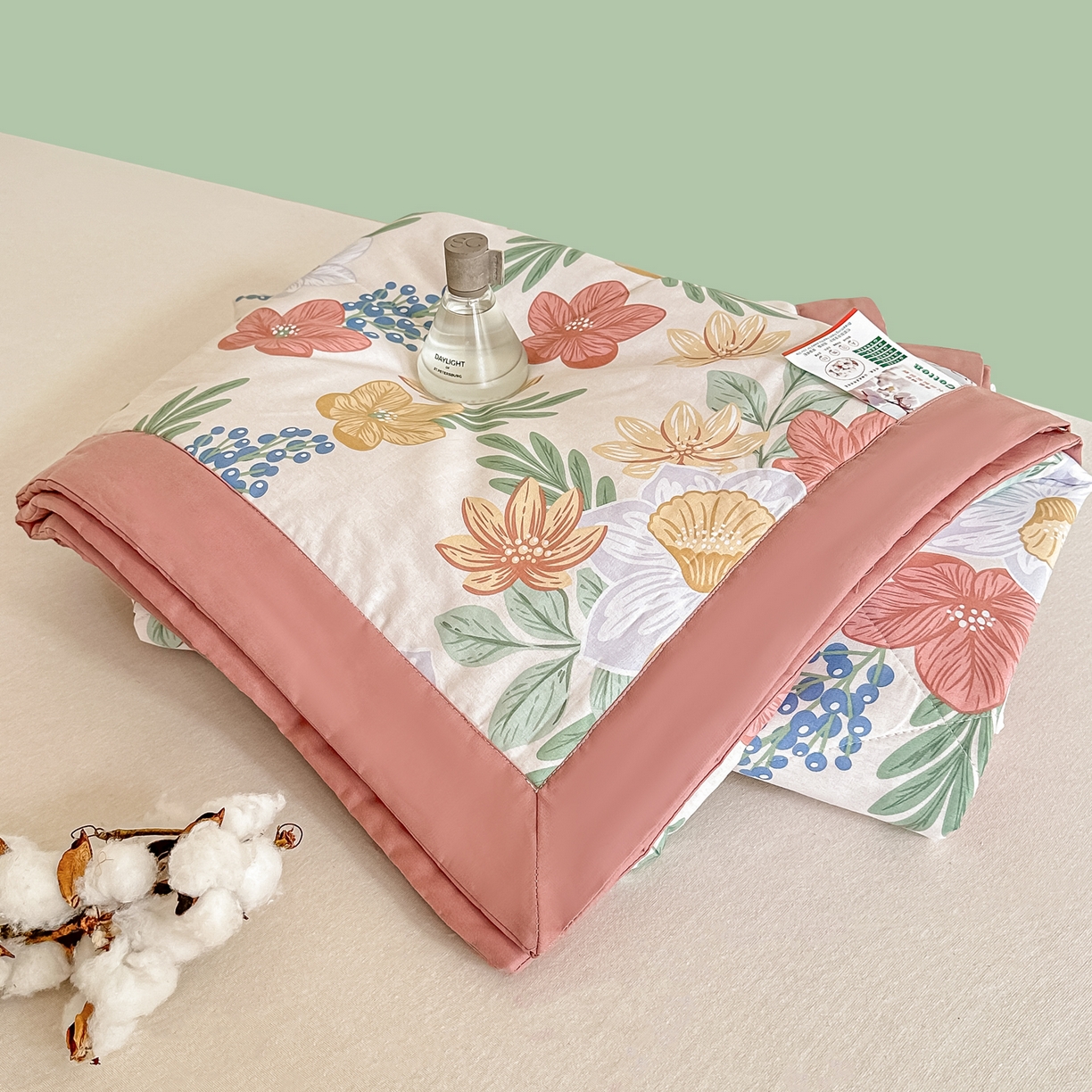 91家纺网 家纺一手货源 找家纺 首选家纺 2026春夏新款100%全棉纯棉棉花夏被夏凉被空调被 繁花