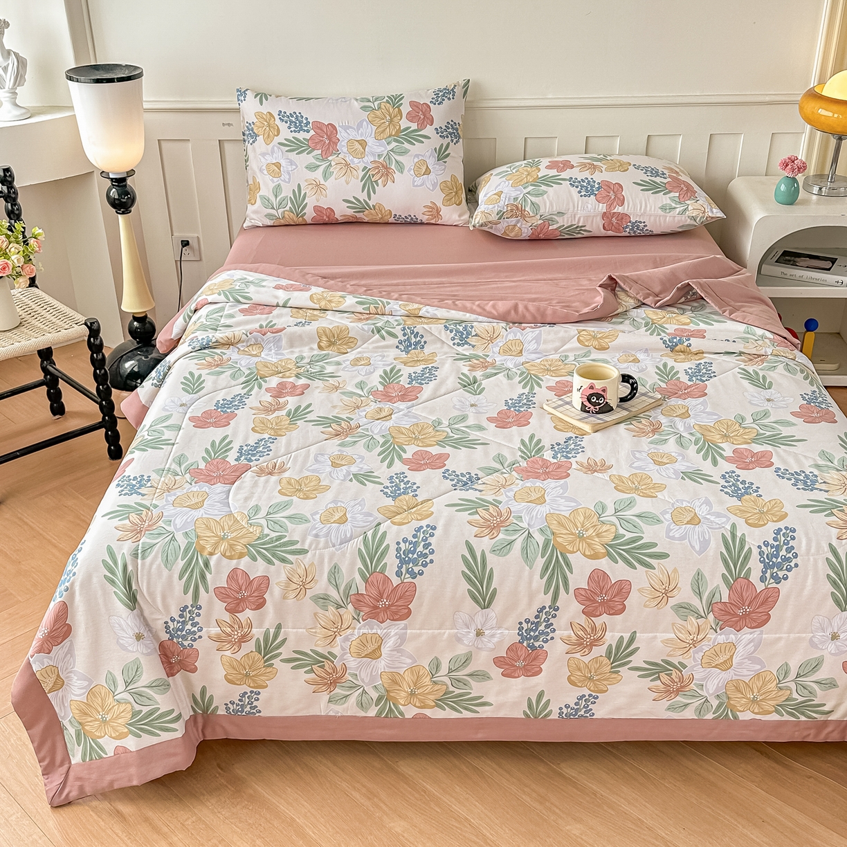 91家纺网 家纺一手货源 找家纺 首选家纺 2026春夏新款100%全棉纯棉棉花夏被夏凉被空调被 繁花