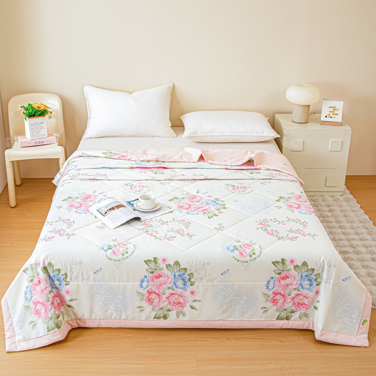 91家纺网 家纺一手货源 找家纺 （总）美之润2026新款A类全棉印花夏被空调被夏凉被