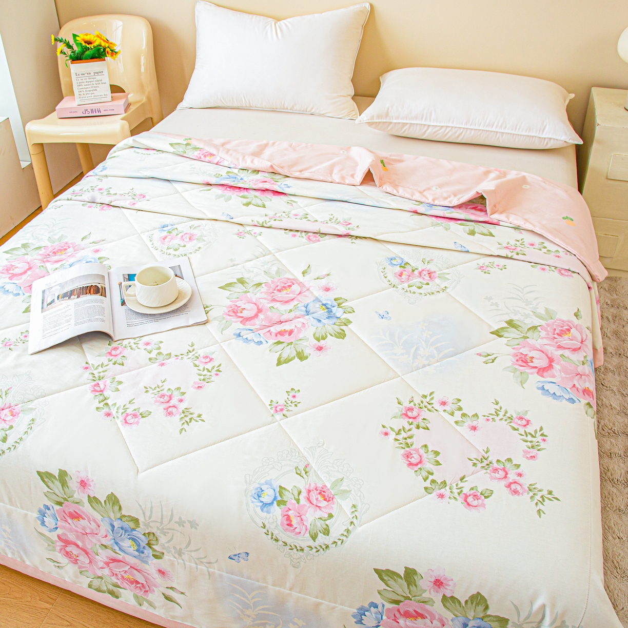 91家纺网 家纺一手货源 找家纺 （总）美之润2026新款A类全棉印花夏被空调被夏凉被