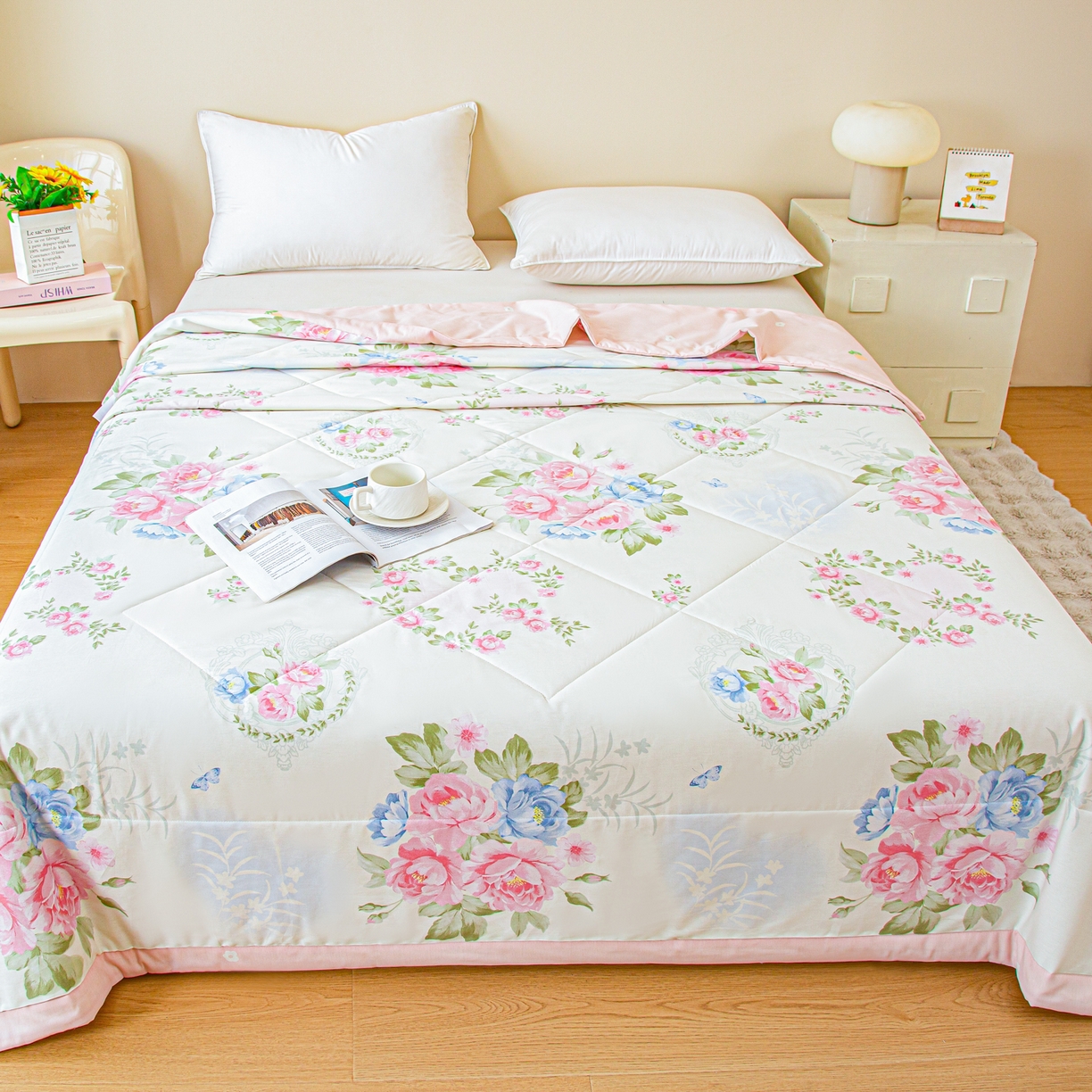 91家纺网 家纺一手货源 找家纺 （总）美之润2026新款A类全棉印花夏被空调被夏凉被