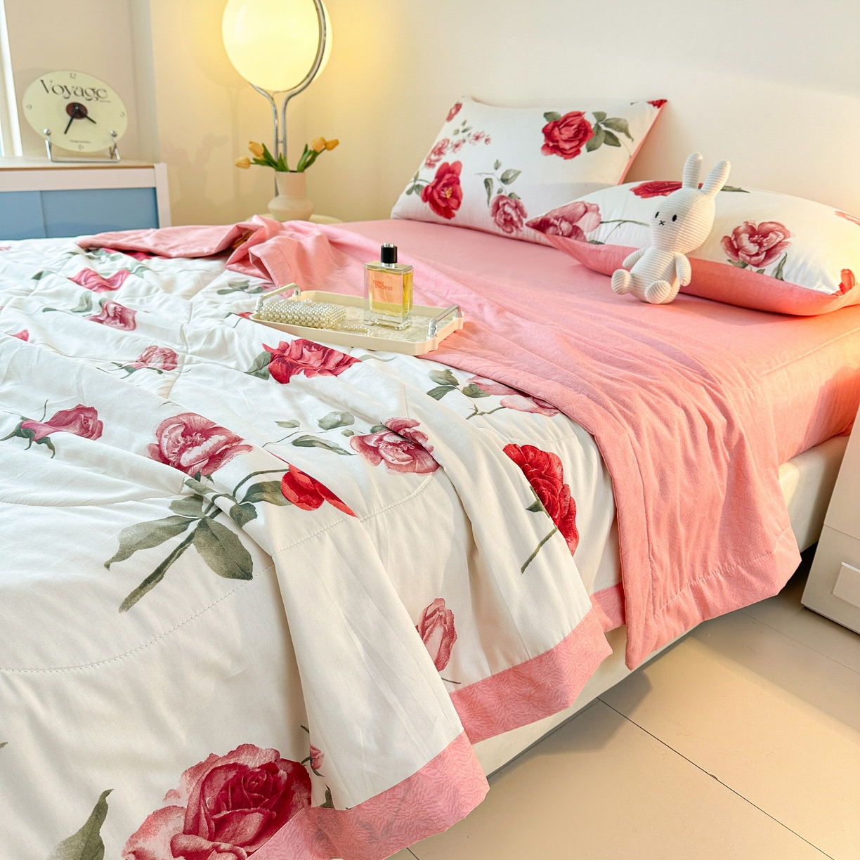 91家纺网 家纺一手货源 找家纺 首选家纺 2026春夏新款100%全棉纯棉棉花夏被夏凉被空调被 富贵花开