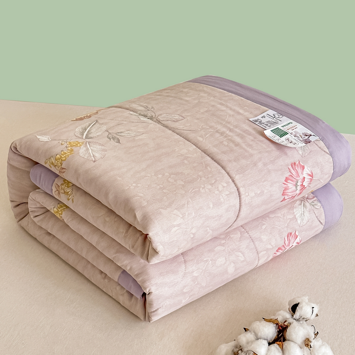 91家纺网 家纺一手货源 找家纺 首选家纺 2026春夏新款100%全棉纯棉棉花夏被夏凉被空调被 花镜园