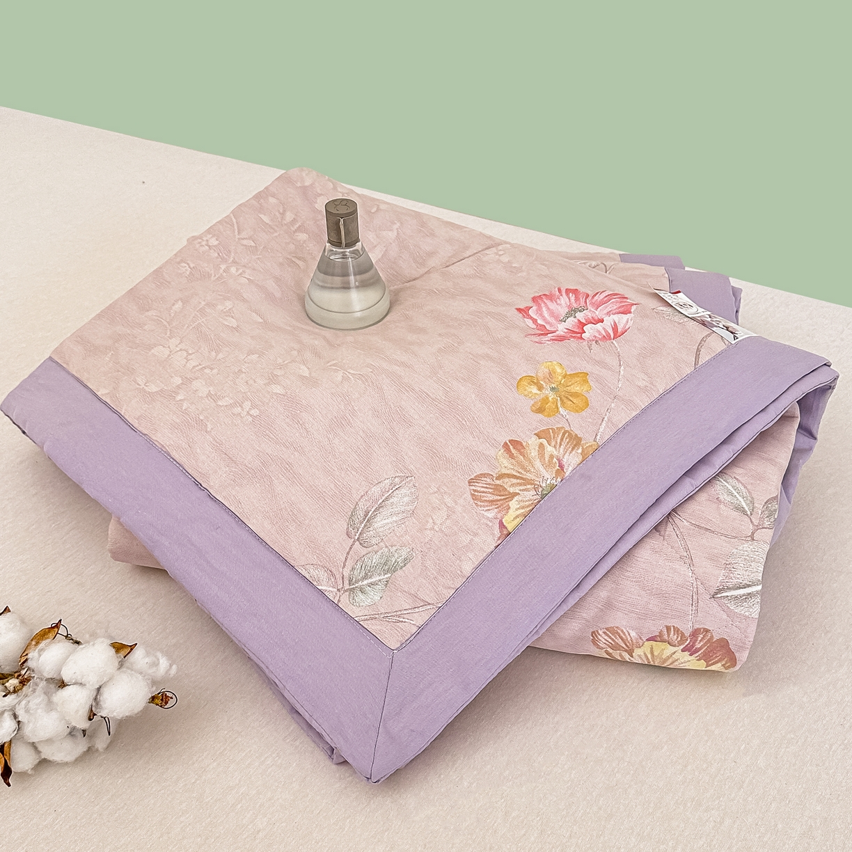 91家纺网 家纺一手货源 找家纺 首选家纺 2026春夏新款100%全棉纯棉棉花夏被夏凉被空调被 花镜园