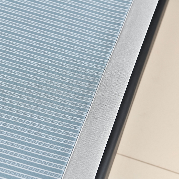 91家纺网 家纺一手货源 找家纺 小牛席业 2026新款经典条纹-绣球冰丝清凉席系列凉席藤席冰藤双面席冰丝席竹席凉席空调席草席三件套 蓝色