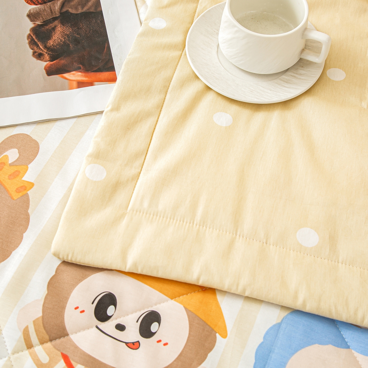 91家纺网 家纺一手货源 找家纺 美之润2026新款A类全棉印花夏被空调被夏凉被 潮流玩伴