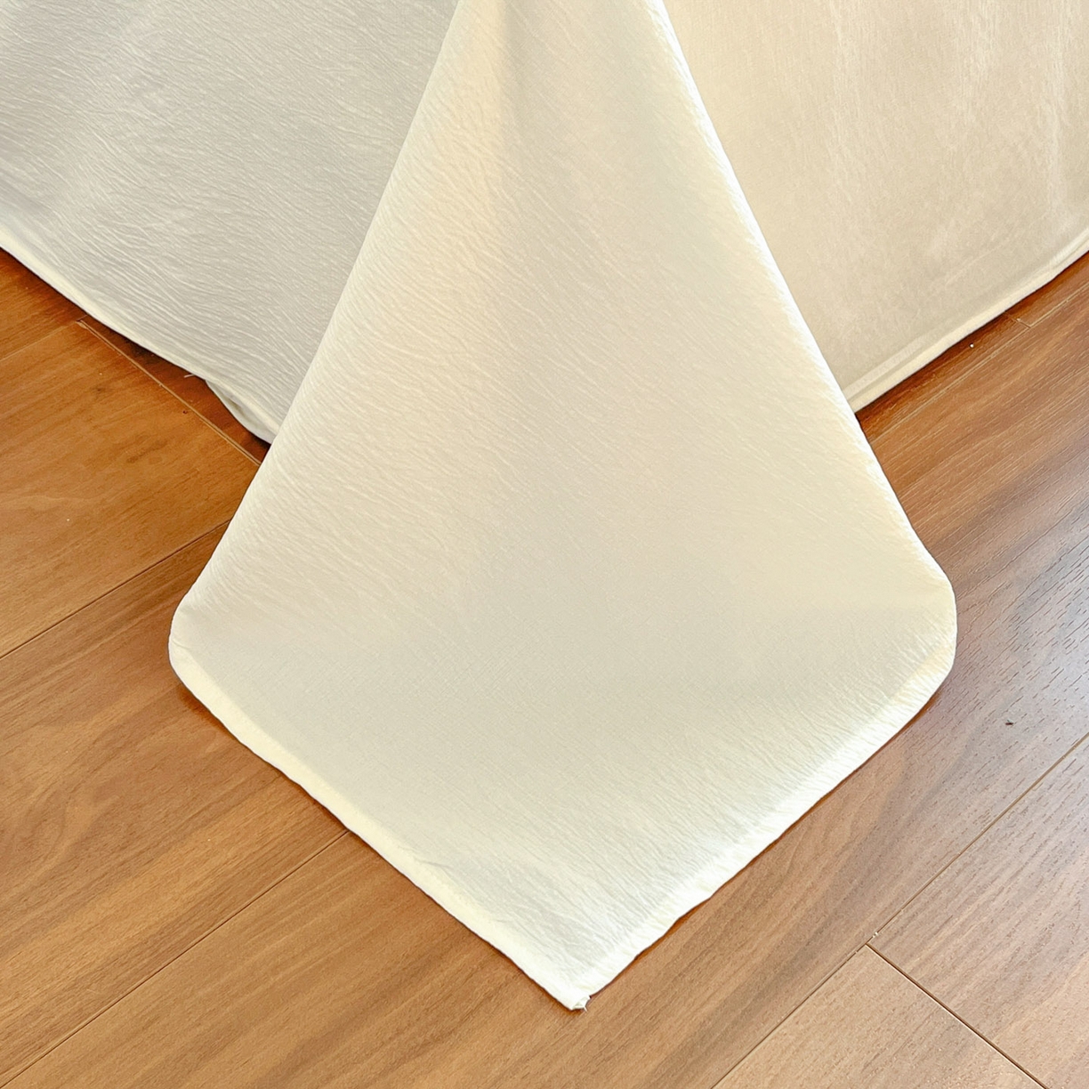 91家纺网 家纺一手货源 找家纺 川悦生活 2026新款双层纱木棉夏被四件套 奶油可盐