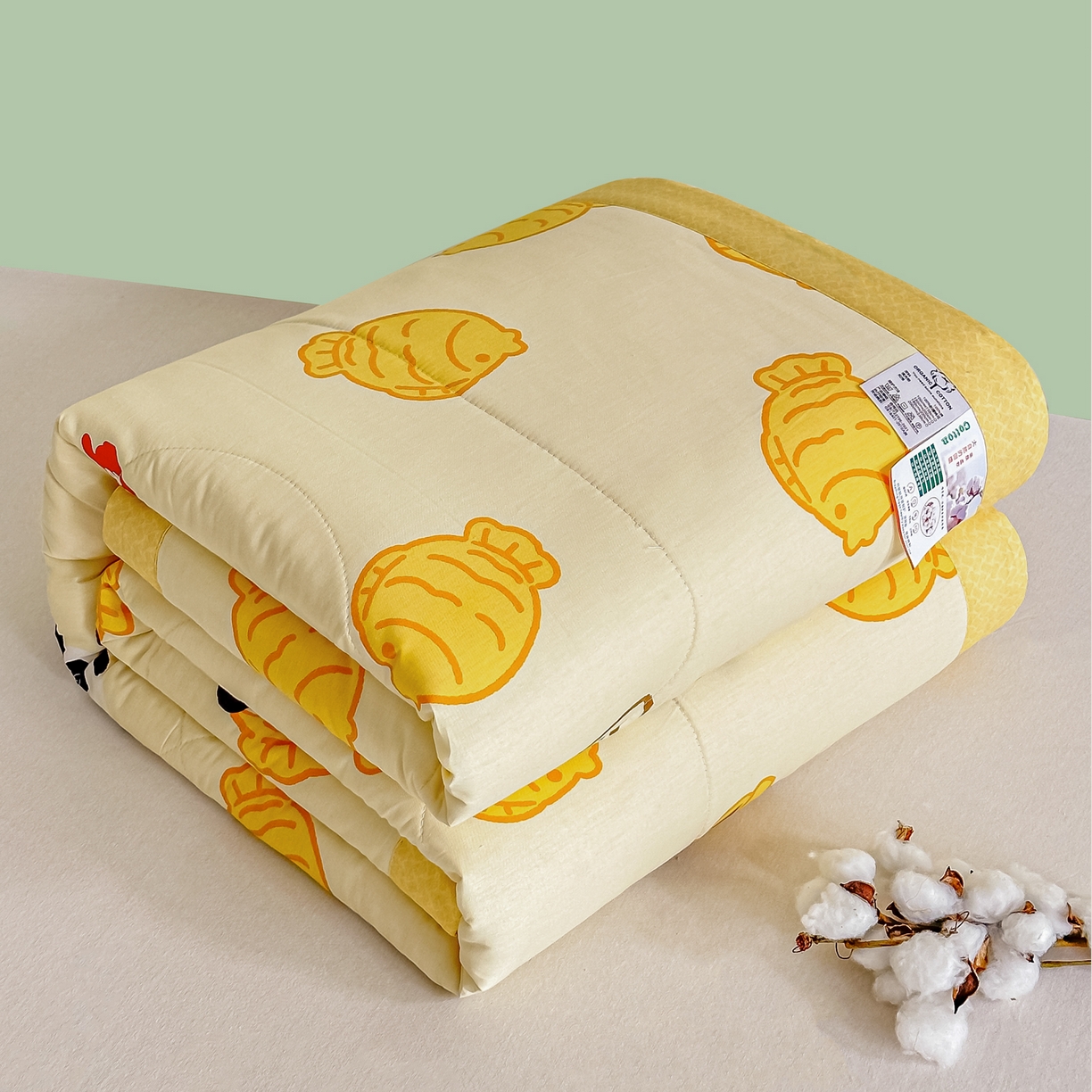 91家纺网 家纺一手货源 找家纺 首选家纺 2026春夏新款100%全棉纯棉棉花夏被夏凉被空调被 可爱熊猫