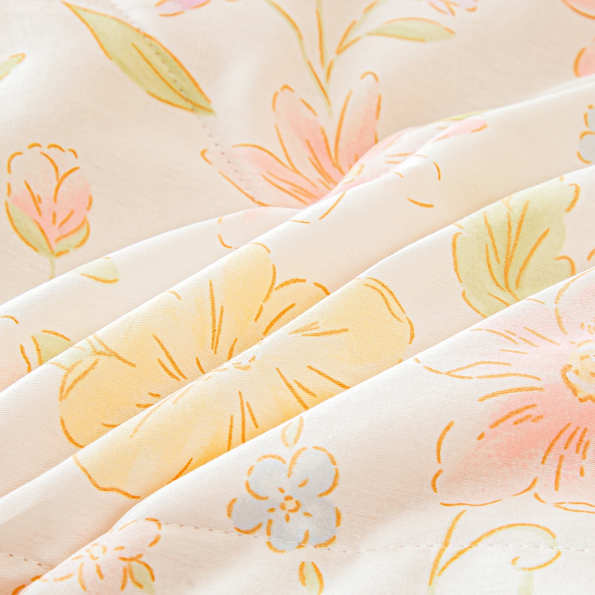 91家纺网 家纺一手货源 找家纺 美之润2026新款A类全棉印花夏被空调被夏凉被 初棉花语