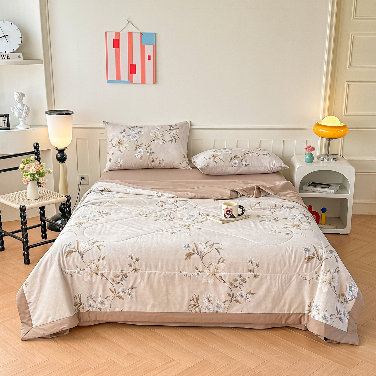 91家纺网 家纺一手货源 找家纺 首选家纺 2026春夏新款100%全棉纯棉棉花夏被夏凉被空调被 露娜