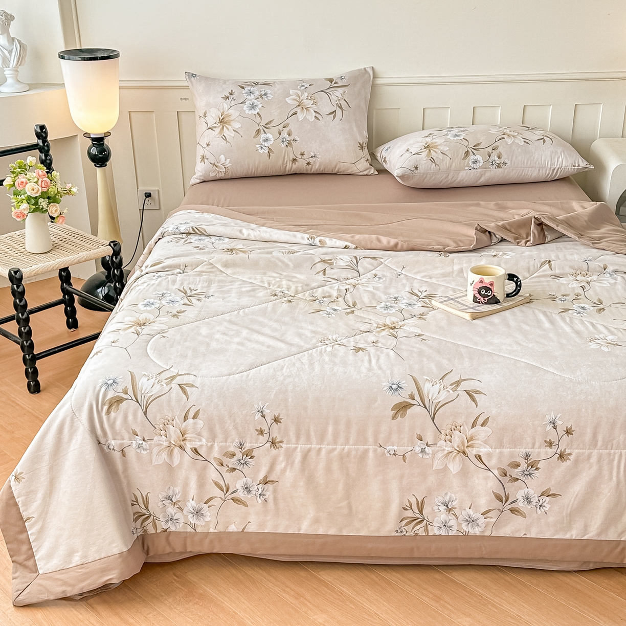 91家纺网 家纺一手货源 找家纺 首选家纺 2026春夏新款100%全棉纯棉棉花夏被夏凉被空调被 露娜