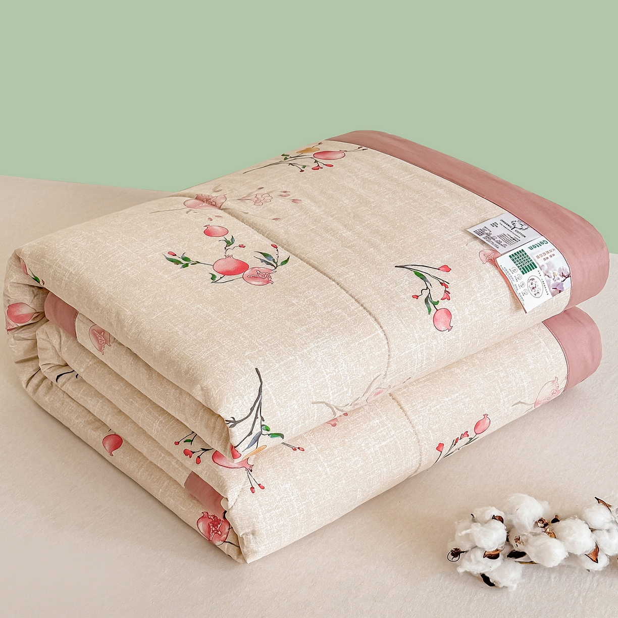 91家纺网 家纺一手货源 找家纺 首选家纺 2026春夏新款100%全棉纯棉棉花夏被夏凉被空调被 蜜果