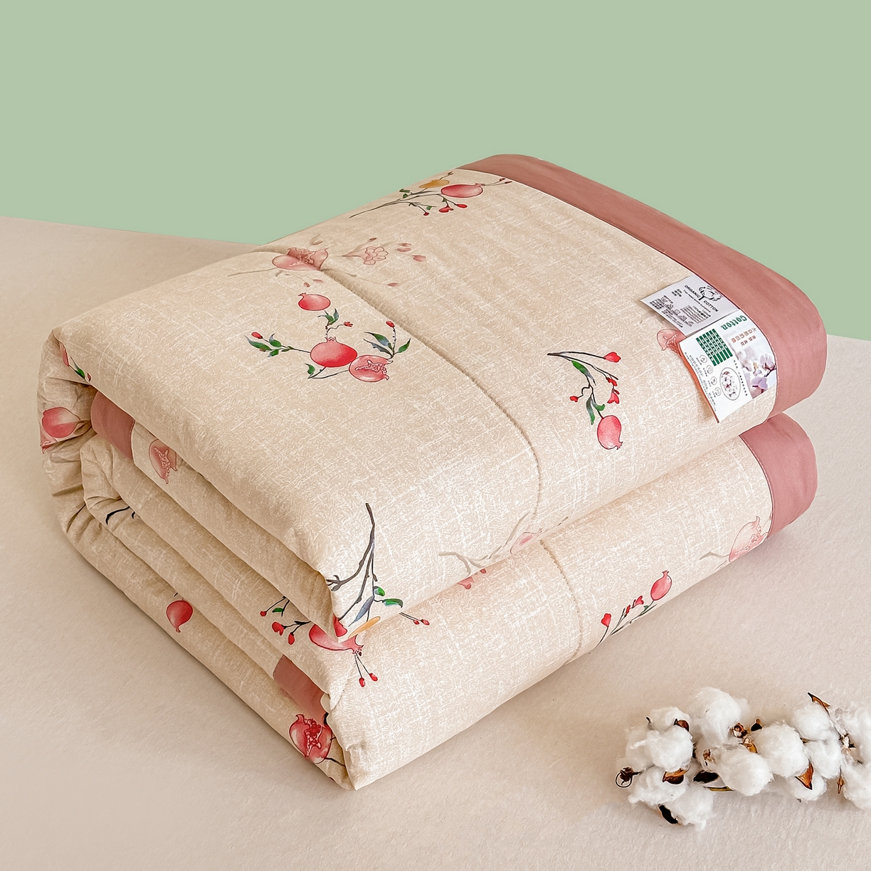 91家纺网 家纺一手货源 找家纺 首选家纺 2026春夏新款100%全棉纯棉棉花夏被夏凉被空调被 蜜果