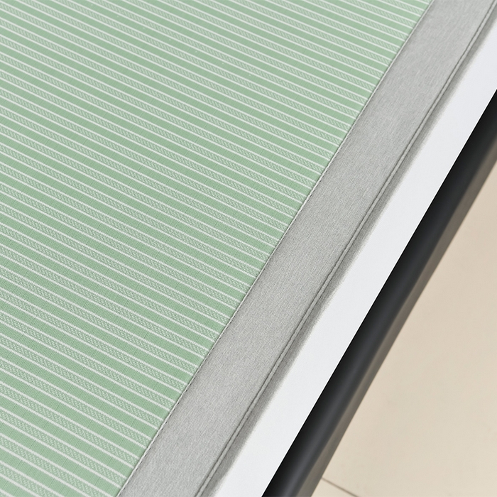 91家纺网 家纺一手货源 找家纺 小牛席业 2026新款经典条纹冰丝清凉席系列（床笠款）-绣球凉席藤席冰藤双面席冰丝席竹席凉席空调席草席三件套 绿色