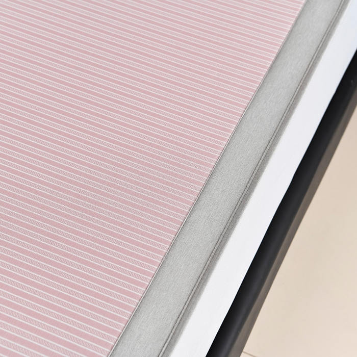 91家纺网 家纺一手货源 找家纺 小牛席业 2026新款经典条纹冰丝清凉席系列（床笠款）-绣球凉席藤席冰藤双面席冰丝席竹席凉席空调席草席三件套 粉色