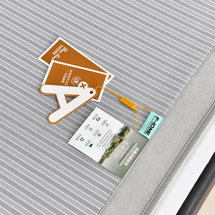 91家纺网 家纺一手货源 找家纺 小牛席业 2026新款经典条纹冰丝清凉席系列（床笠款）-绣球凉席藤席冰藤双面席冰丝席竹席凉席空调席草席三件套 灰色