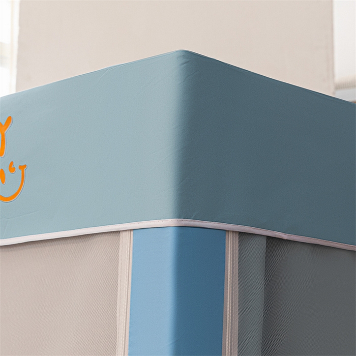 91家纺网 家纺一手货源 找家纺 壹和 2026新款初高中生宿舍专用防蚊防尘蚊帐 蓝色