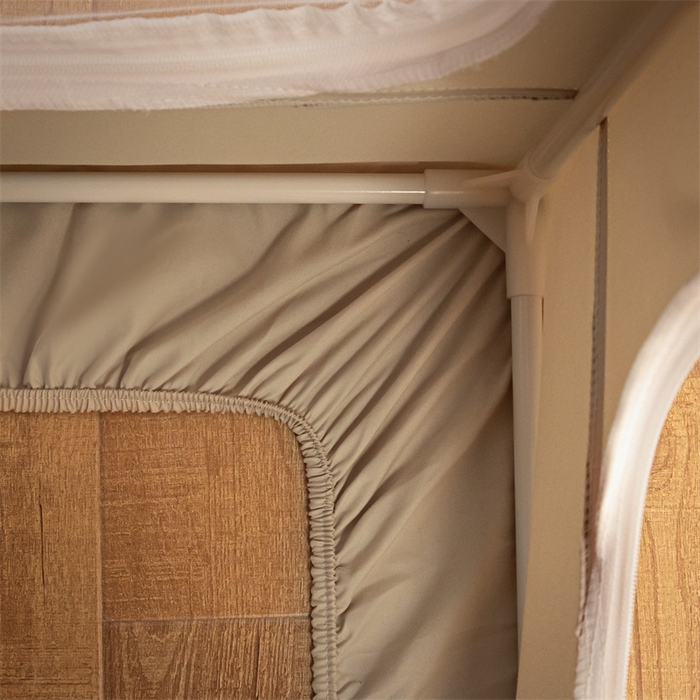 91家纺网 家纺一手货源 找家纺 壹和 2026新款初高中生宿舍专用防蚊防尘蚊帐 驼色