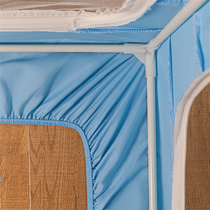 91家纺网 家纺一手货源 找家纺 壹和 2026新款初高中生宿舍专用防蚊防尘蚊帐 蓝色