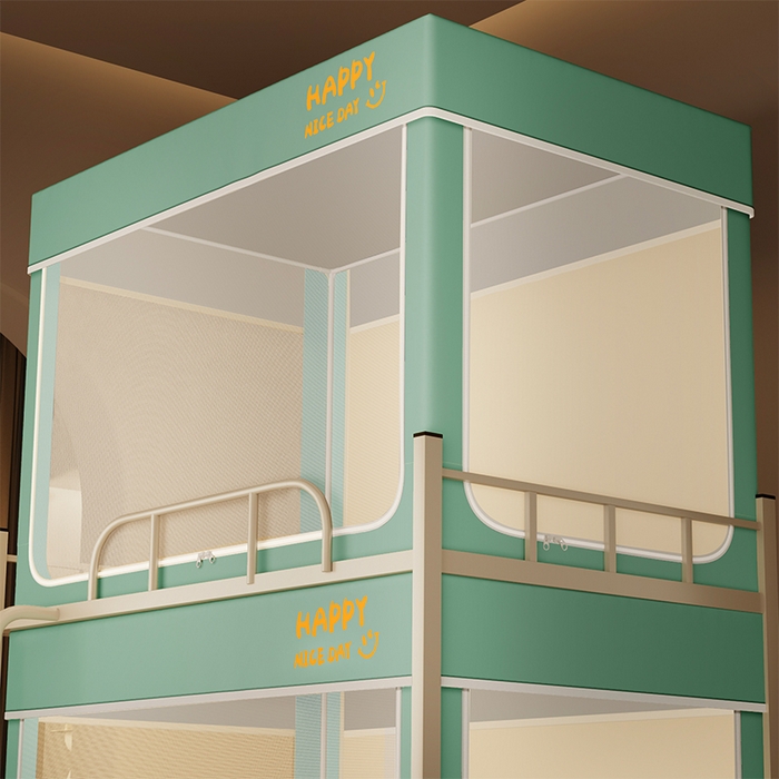 91家纺网 家纺一手货源 找家纺 壹和 2026新款初高中生宿舍专用防蚊防尘蚊帐 绿色