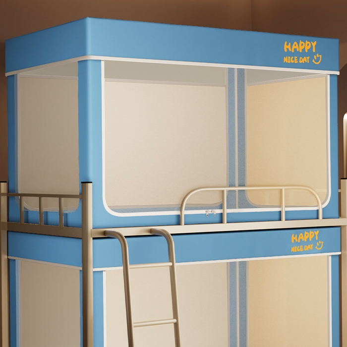 91家纺网 家纺一手货源 找家纺 壹和 2026新款初高中生宿舍专用防蚊防尘蚊帐 蓝色