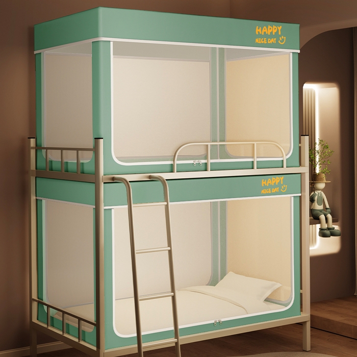 壹和 2026新款初高中生宿舍专用防蚊防尘蚊帐 绿色