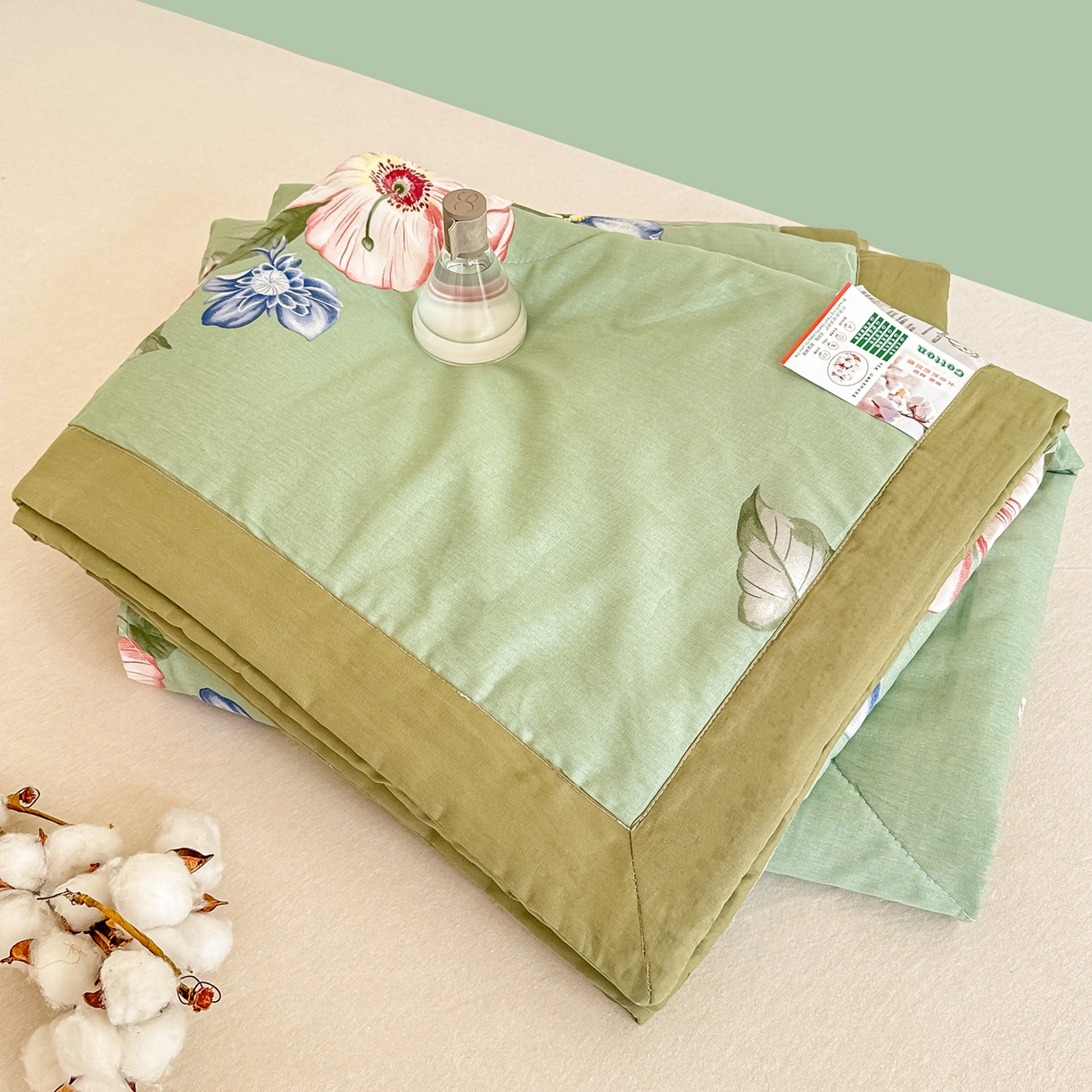 91家纺网 家纺一手货源 找家纺 首选家纺 2026春夏新款100%全棉纯棉棉花夏被夏凉被空调被 沐浴春光