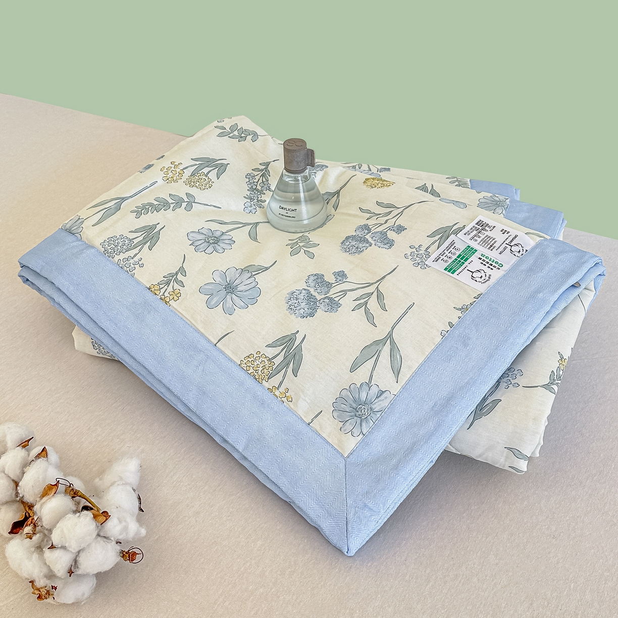 91家纺网 家纺一手货源 找家纺 首选家纺 2026春夏新款100%全棉纯棉棉花夏被夏凉被空调被 青花