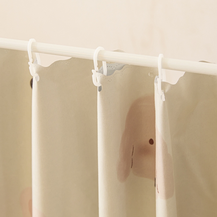 91家纺网 家纺一手货源 找家纺 壹和 2026新款强遮光纳米技术静电植绒环保透气床帘加密纱学生蚊帐 萌宠物语