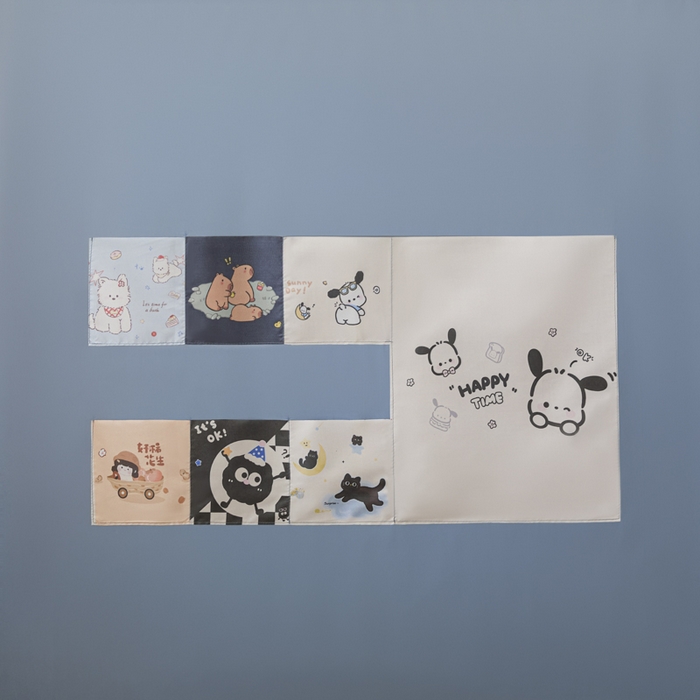 91家纺网 家纺一手货源 找家纺 壹和 2026新款强遮光纳米技术静电植绒环保透气床帘加密纱学生蚊帐 酷萌小汪