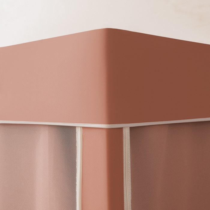 91家纺网 家纺一手货源 找家纺 壹和 2026新款强遮光纳米技术静电植绒环保透气床帘加密纱学生蚊帐 奶嘴布布