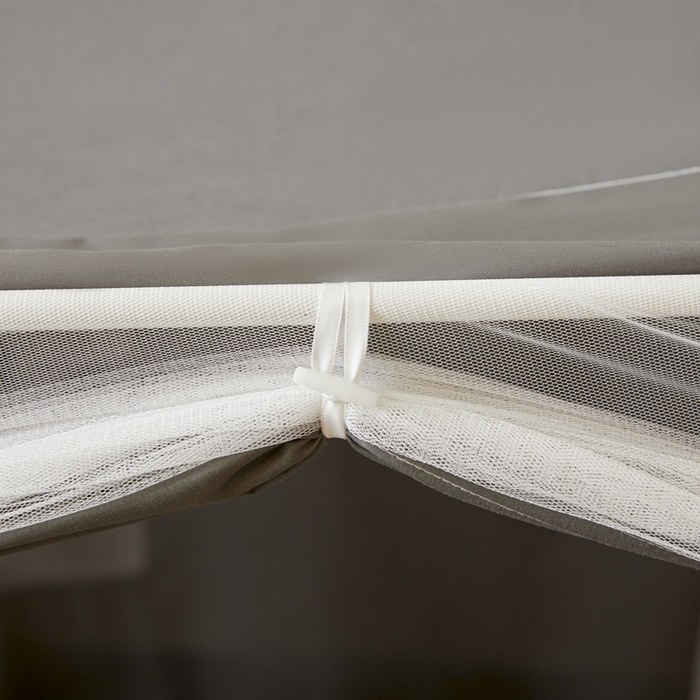 91家纺网 家纺一手货源 找家纺 壹和 2026新款强遮光纳米技术静电植绒环保透气床帘加密纱学生蚊帐 豹纹狗狗