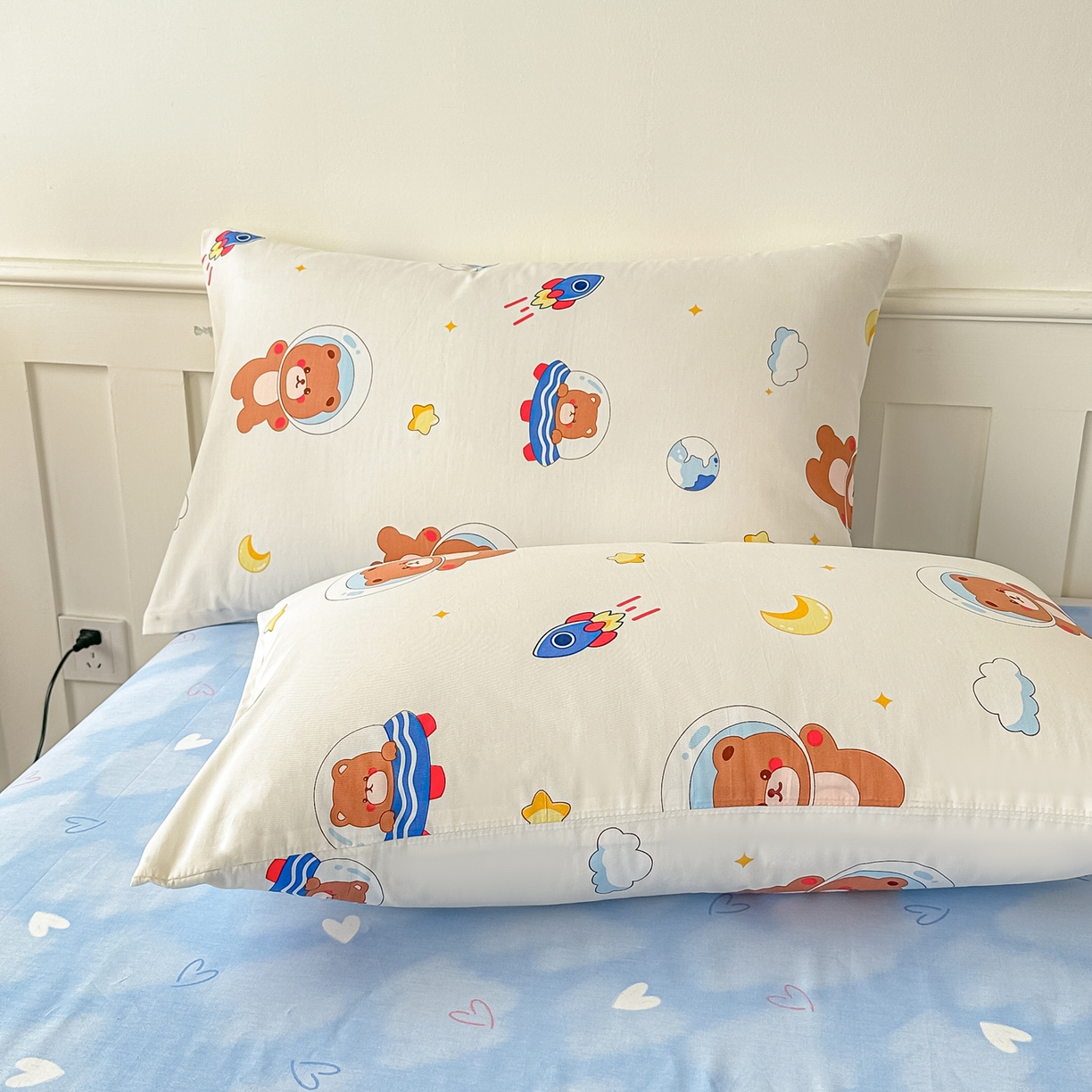 91家纺网 家纺一手货源 找家纺 首选家纺 2026春夏新款100%全棉纯棉棉花夏被夏凉被空调被 太空小熊