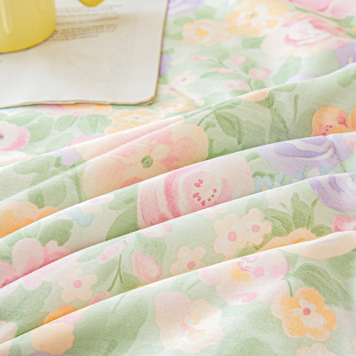 91家纺网 家纺一手货源 找家纺 美之润2026新款A类全棉印花夏被空调被夏凉被 梦幻花楹