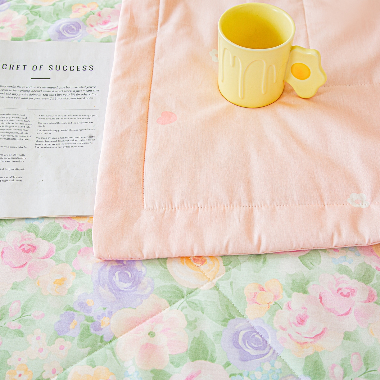 91家纺网 家纺一手货源 找家纺 美之润2026新款A类全棉印花夏被空调被夏凉被 梦幻花楹