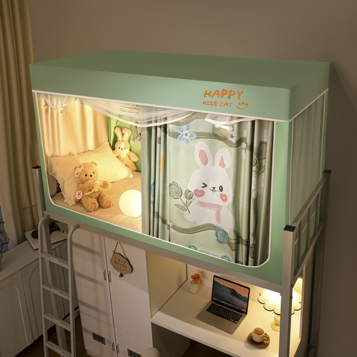 91家纺网 家纺一手货源 找家纺 （总）壹和 2026新款涂银强遮光学生蚊帐